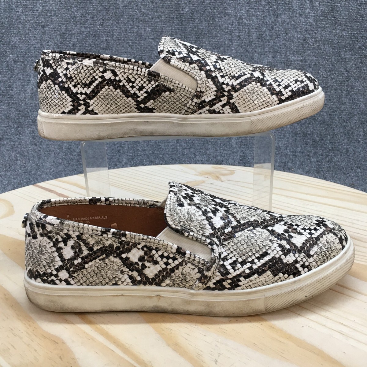 Loafers White Snakeskin Sneakers Express Shoes Womens Loafers Slip