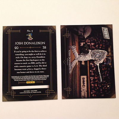 JOSH DONALDSON #7 BLUE JAYS 2015 Panini Black Friday * FREE SHIPPING *