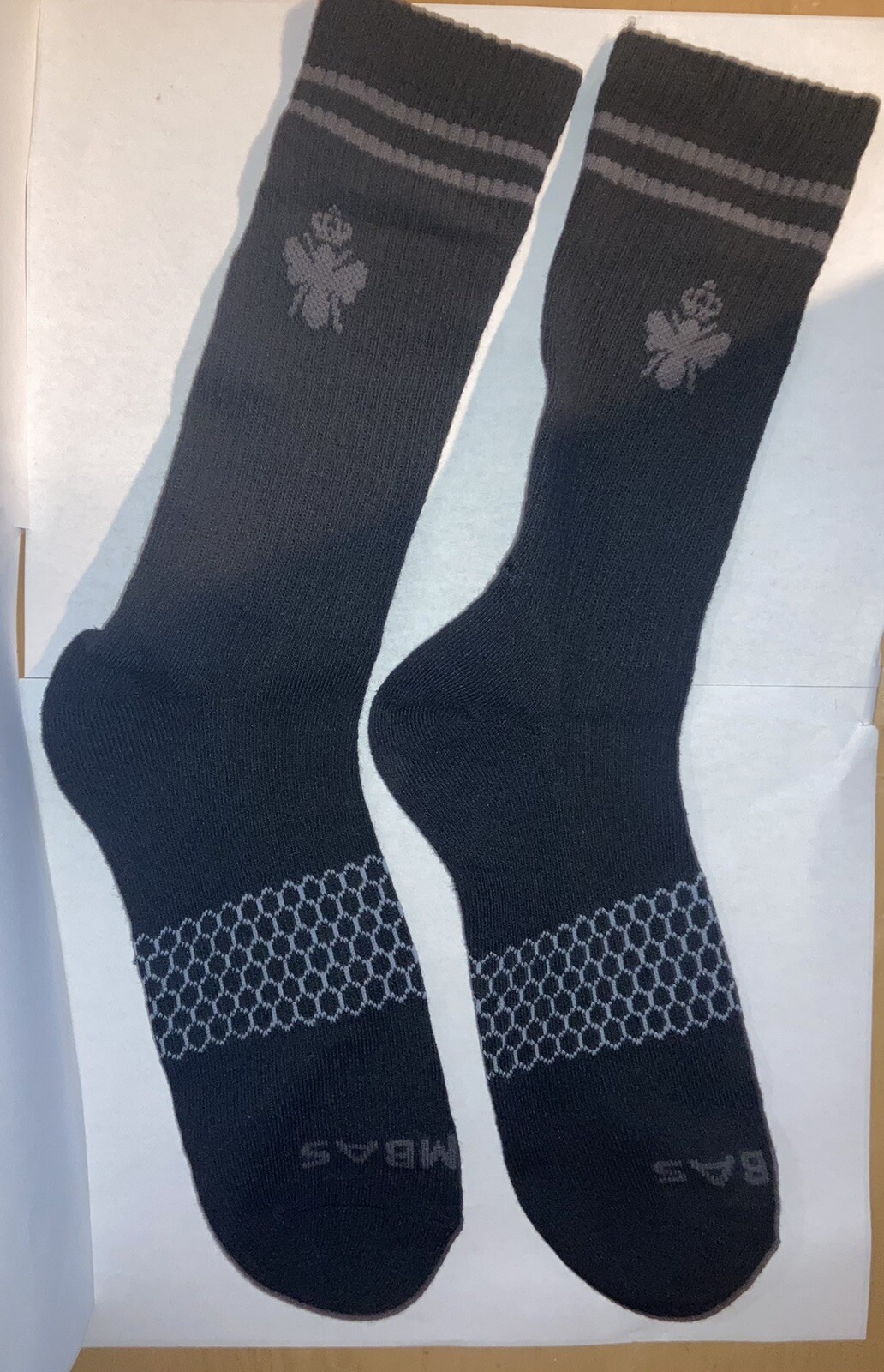 Bombas 3 pairs Men's o women bee better Marl calf Socks Size Large 👍
