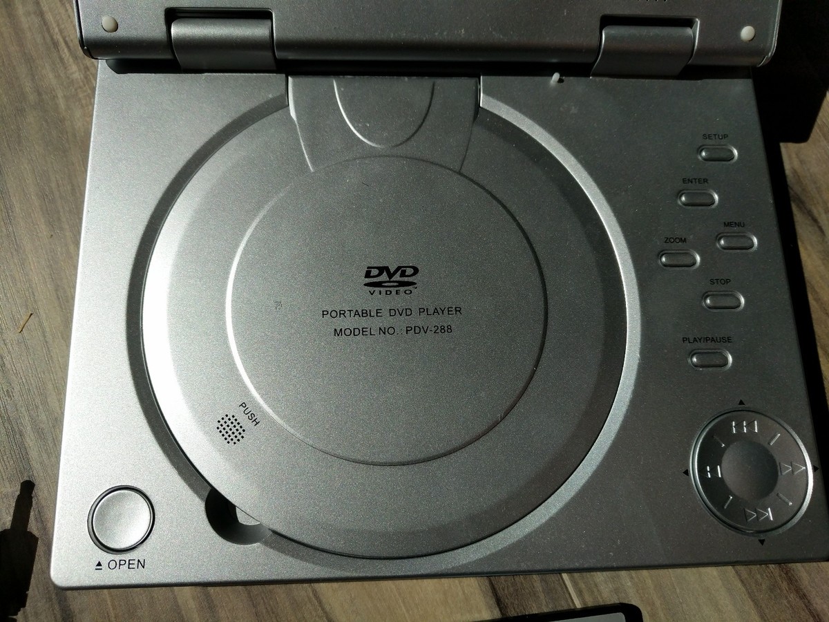 Protron Portable DVD Player w/ remote, removable power pack