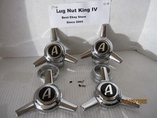 4 Appliance Wire Wheels 3 Bar Spinners Center Caps W Appliance Logo