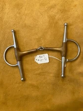 Full Cheek Smooth Jointed Copper Snafle 5 1/4" mouth