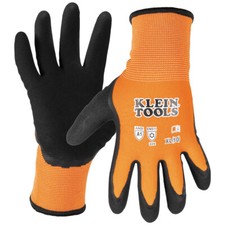 Klein Tools 60837 Winter Knit Dipped Gloves, Cut Level A1, Touchscreen, X-Large