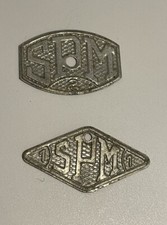 Poste Radio TSF 2 Plaques Metal SPM