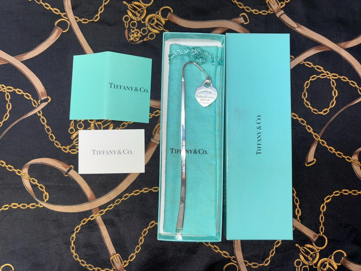 Tiffany & Co. Return to Tiffany Heart Tag Bookmark Silver 925 W