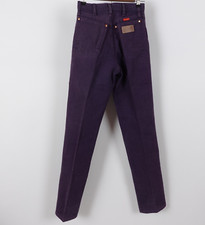 Vintage 80s Wrangler Purple Jeans Womens Cowboy Made in USA size 5 / 6 x 34