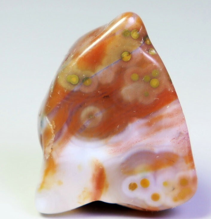 Natural Ocean Jasper Agate Eye Quartz Crystal Stone Pendant Mineral Specimen