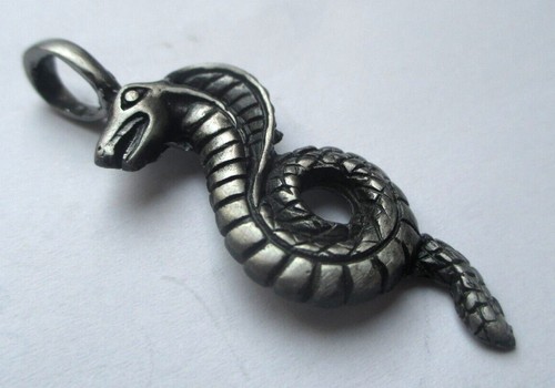 Pendentif OS En Argent Mat Poli - Porte-bonheur Rétro Et Original - état Impeccable
