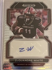 2022 Prizm Draft Picks Autograph Hyper  #RA-ZWI ZaQuandre White USC gamecocks