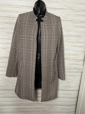Women's Over Coat Size M Carolina Belle Montréal Plaid Lined