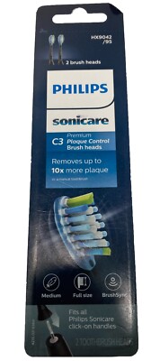 Philips Sonicare C3 Plaque Control Brush Heads 2ct New HX9042/95 #4837