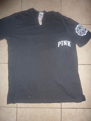 T-shirt Victoria's Secret PINK Campus Love - Col Scoop - Taille Plus - Neuf