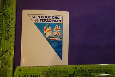 Alter Aufkleber Navigation Kein Boot ohne FERROPILOT