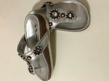Nina Tereza Silver Action Little Girl Sandals Model C203948 Size 7M US/23.5 EUR