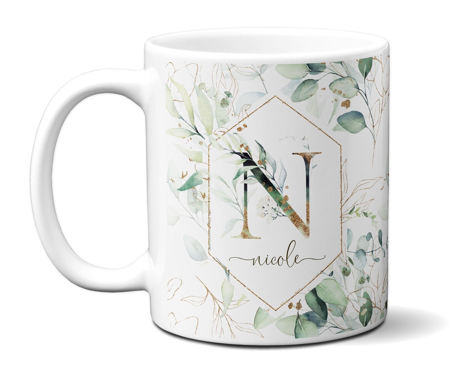 Monogram & Name Personalize Mug For Woman Thank You Gift For Doctor Dentist