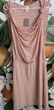 Weston Wear Anthropologie Large Land of Springs Striped Sleeveless Dress NWT