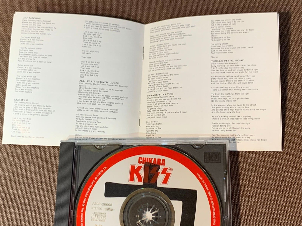 KISS Chikara JAPAN CD P30R-20008 3,000 JPY 12-page PS KISS Chikara JAPAN CD P30R-20008 3,000 JPY 12-page PS