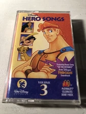 Disney’s Hero Songs Volume 3 - Various (1996) Music Cassette 60376-0
