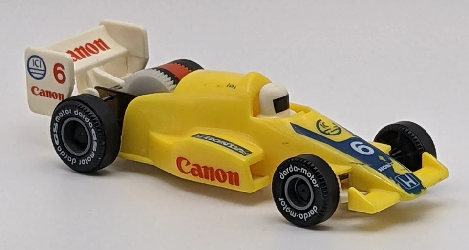 Juguete Darda Canon Honda Indycar ultra velocidad cuerda automática amarillo #6 probado suelto Foto 2 de 4