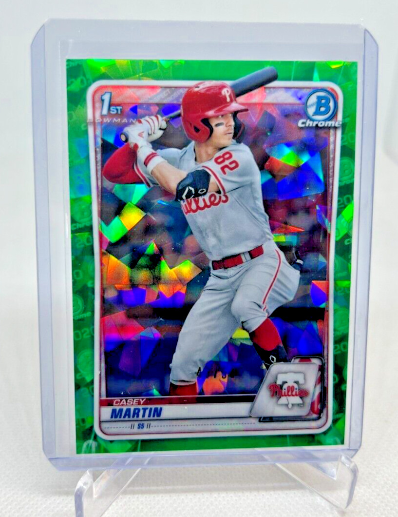 2020 Bowman Draft Sapphire CASEY MARTIN 1st RC Green Refractor 47/50 #BD-73