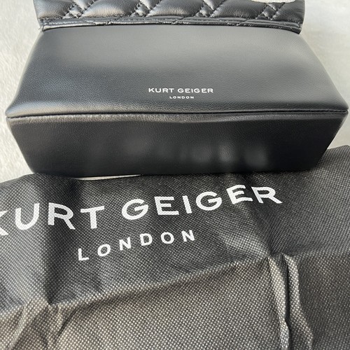 Brand New Kurt Geiger London Women's Leather Mini Kensington Crossbody Silver - Picture 14 of 16