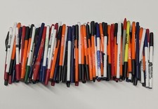 125 Piece Wholesale Bulk Stick Pens Lot: Random Colors / Misprints / Overstock