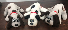Vintage Lot of 3 Tonka Mini Pound Puppies Plush Dogs 004