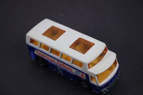 Vintage 1977 Matchbox Lesney SuperFast American Airlines Airport Coach Bus LQQK - Picture 5 of 6