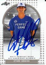 Ethan Hankins 2017 Leaf Perfect Game All American SP Autographed Signed Card