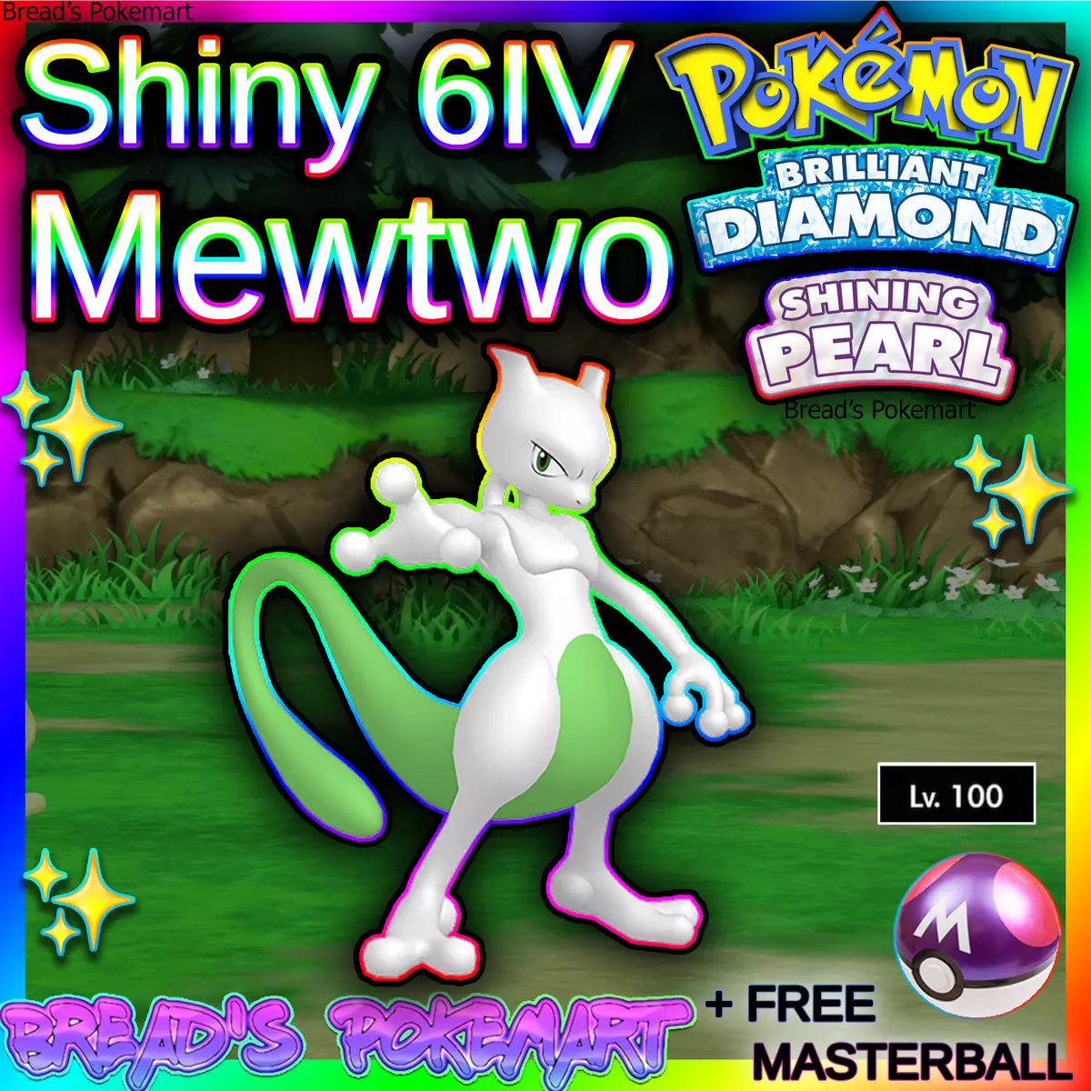 Mewtwo • Competitive • 6IVs • Level 100 • Online Battle-ready