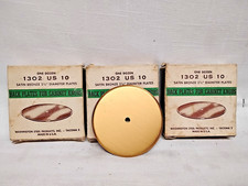 Satin Bronze 2 3/4 IN Back Plates For Cabinet Knobs 1302 US 10 NOS lot of 12/BOX