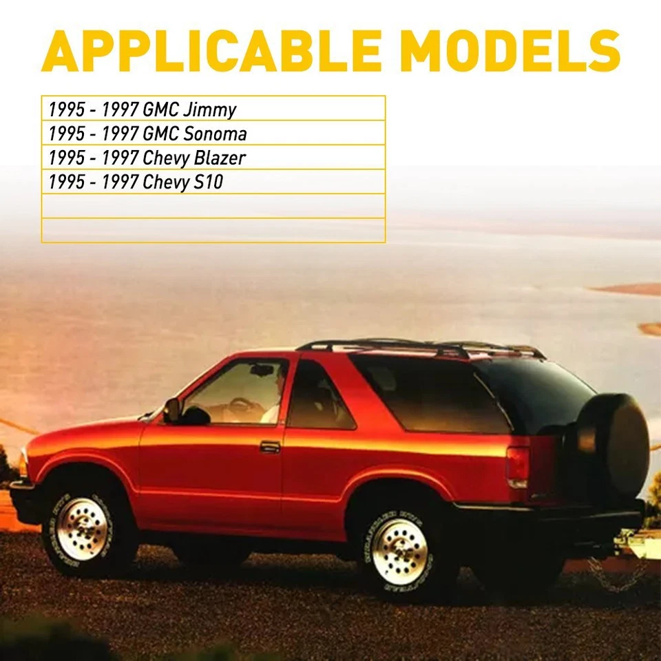 For 1995-1997 GMC Sonoma Jimmy Car Auto Control Knobs A/C Switch Replacement Kit - Image 3 of 4