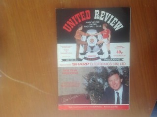 MANCHESTER MAN UNITED V NEWCASTLE UNITED 1 JAN 87 DIV 1 PROGRAMME