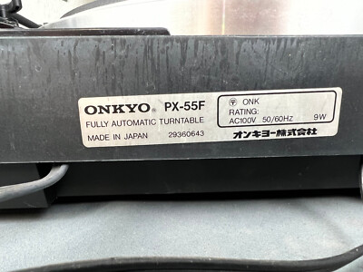Onkyo PX-55F Turntable; Quartz Locked Direct Drive; Fully Onkyo PX-55F Turntable; Quartz Locked Direct Drive; Fully