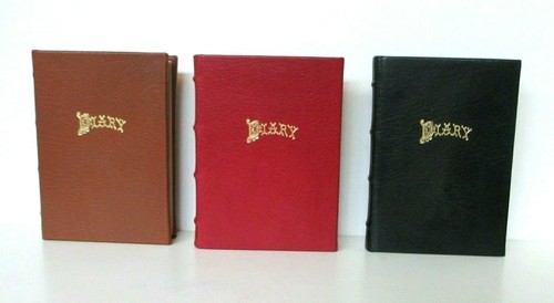 Diary 6" Leather Hardcover 320 Lined Pages Graphic Image Black - 第 1/18 張圖片