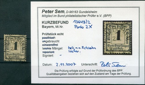 Bavaria 2X Ideal Stamped BPP Befund (T2401