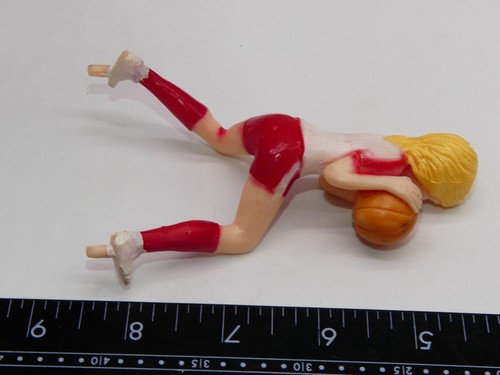 Vintage 1979 Wilton Figure Basketball Sport Cake Tops Topper Girl Boy Blonde Toy - Picture 6 of 7
