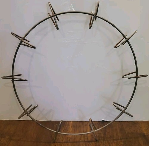 Vintage Wreath Form 10-12 " Metal Circle Craft Do It Yourself Boho Holiday