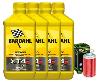 KIT/INSPEKTION MOTORRAD/GUZZI V11 BREVA 2006/2009 BARDAHL XT4-S 10W60 ÖLFILTER 