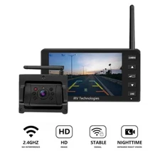 iRVCM1 Wireless 120° Backup Camera System for Car/RV/Truck Trailer w/ 5" Monitor