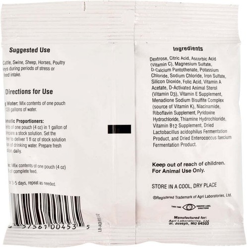 Vitamin & Electrolytes Plus, 4 oz pkg - Picture 2 of 3