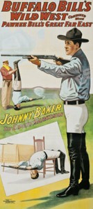 Buffalo Bills Wild West Johnny Bake vintage circus poster &hellip;