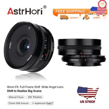 US AstrHori 18mm F8 Tilt-Shift Ultra Wide Angle Full Frame Lens Son/ Canon/Nikon
