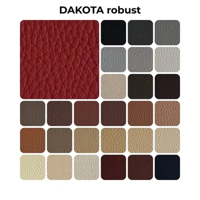 LEDER-KLAUS PATRÓN DE CUERO cuero de coche DAKOTA robusto | cuero auténtico tipo BMW cuero en 28 colores