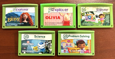 5 Leap Frog LeapPad Explorer Learning Game lot  LeapPad 1 2 3 XDI Ultra Platinum