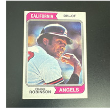 Topps 1974 #55 Frank Robinson California Angels Base Set MLB Baseball Card