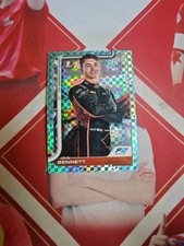 2025 Topps Chrome Formula 1 Aqua Checker Flag Refractor 1st John Bennett /199
