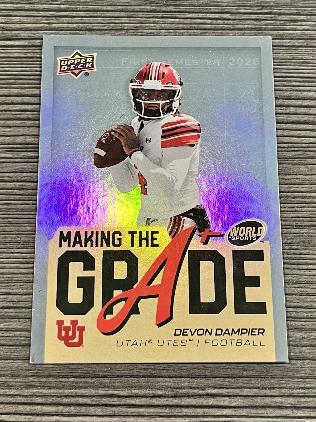 Devon Dampier 2026 Upper Deck World of Sports - Making the Grade #MTG-DD