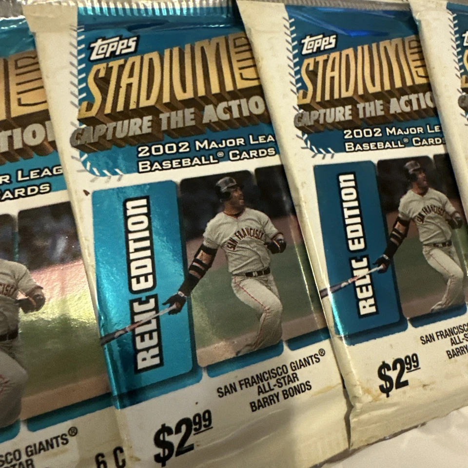 8 Packs 2002 Topps Stadium Club Relic Edition Baseball Packs Retail - Image 2 of 3