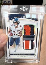 2019 Panini National Treasures - RC Dual Materials David Montgomery Holo Gold/10